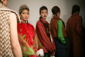 Backstage at Marco de Vincenzo Fall 2016