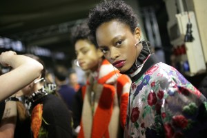 Backstage at MSGM Fall 2016