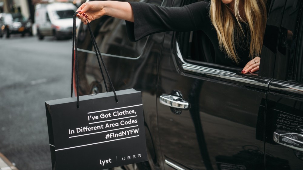 Lyst, Uber to Deliver Gifts Bags During Fashion Week