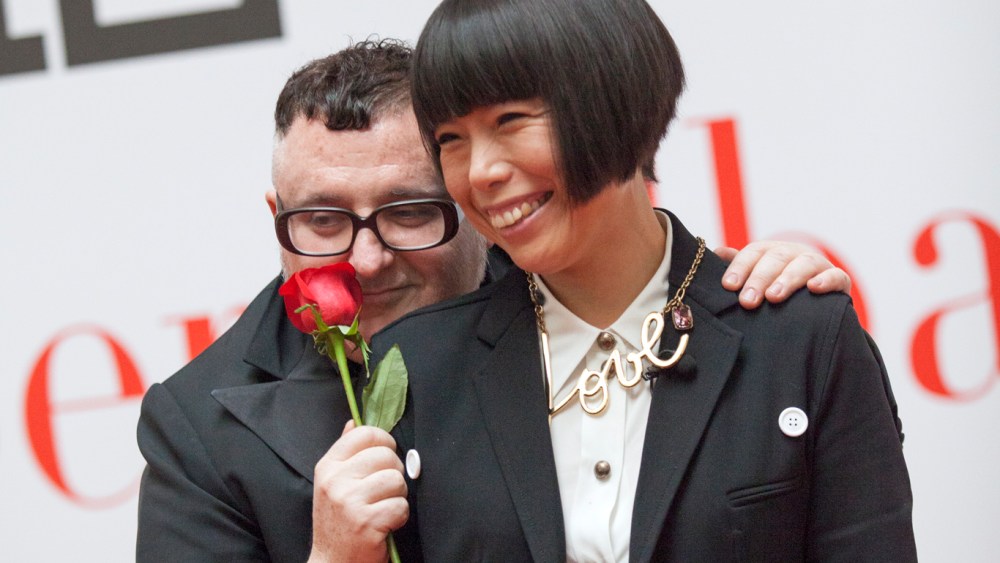 Alber Elbaz and Angelica Cheung