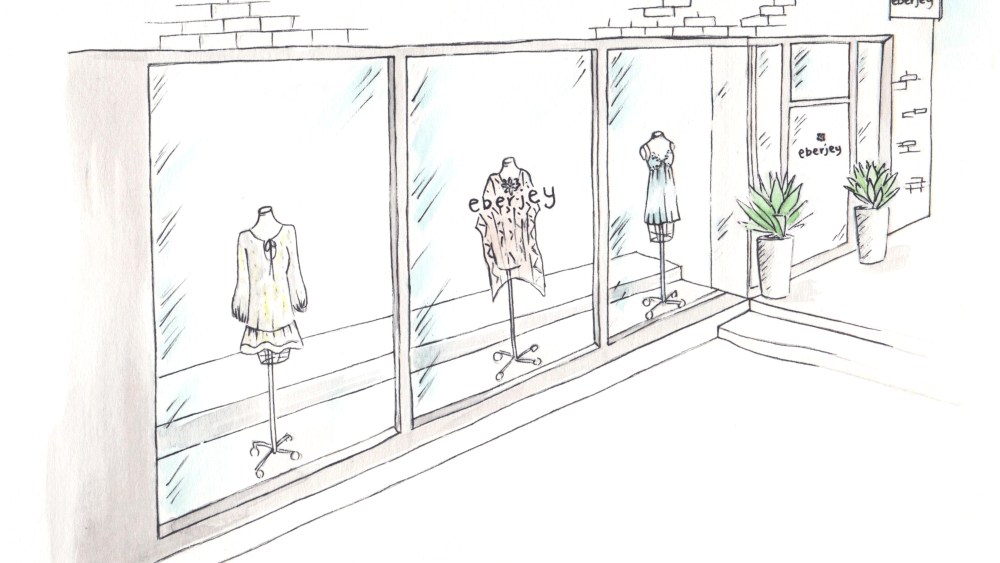 Eberjey NYC Store Illustration