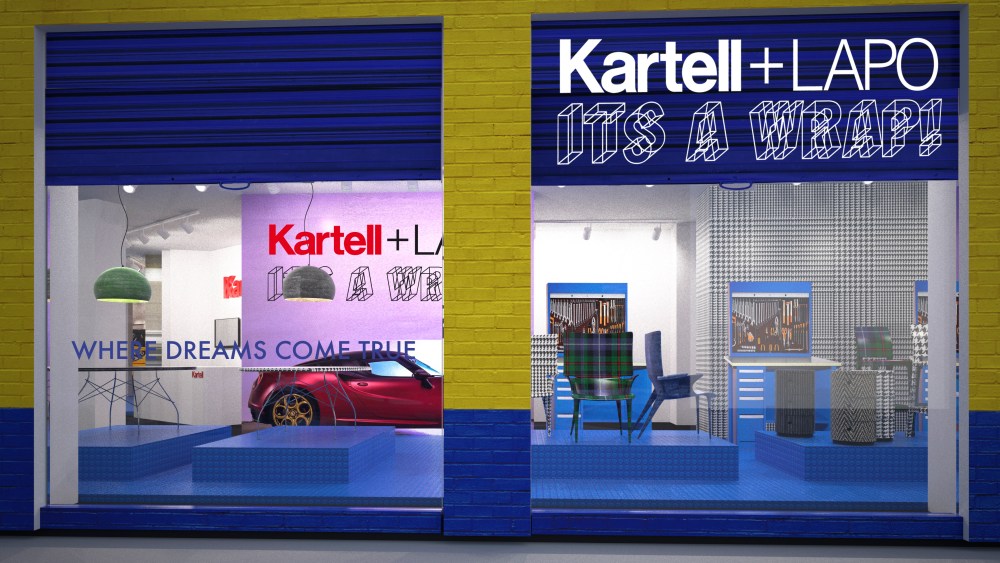 Rendering of Kartell’s flagship on Milan’s Via Turati