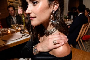 A detail of Danielle Snyder's Dannijo jewelry.