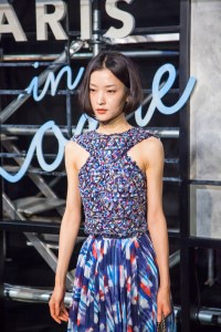 Du Juan at the Chanel Paris in Rome collection showcase in Beijing.