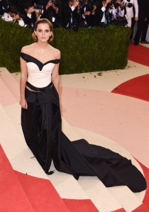 Emma Watson in Calvin Klein at met gala 2016