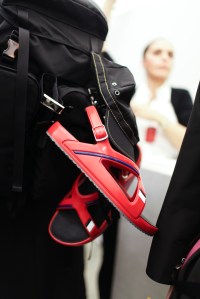 Backstage at Prada Men's Spring 2017