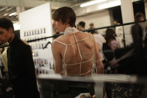Backstage at Craig Green Men's Spring 2017