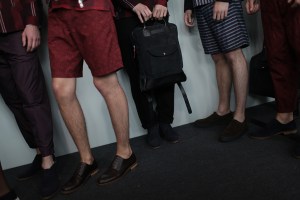 Backstage at Oliver Spencer Men's Spring 2017