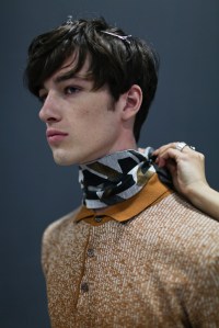 Backstage at Canali Men's Spring 2017