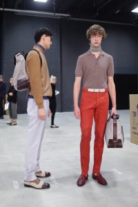 Backstage at Canali Men's Spring 2017