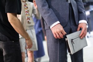 Backstage at Canali Men's Spring 2017