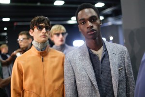 Backstage at Canali Men's Spring 2017