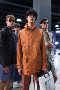 Backstage at Canali Men's Spring 2017