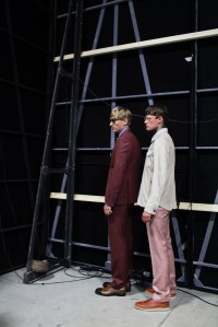 Backstage at Canali Men's Spring 2017