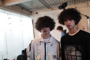 Backstage at Christopher Raeburn Men's Spring 2017