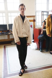 Backstage at Lemaire Men's Spring 2017