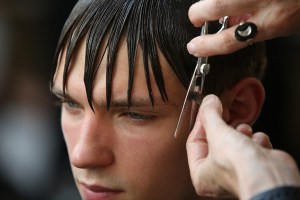 Backstage at Givenchy Men's Spring 2017