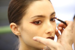 Backstage at Jean Paul Gaultier Couture Fall 2016