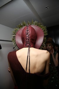 Backstage at Jean Paul Gaultier Couture Fall 2016