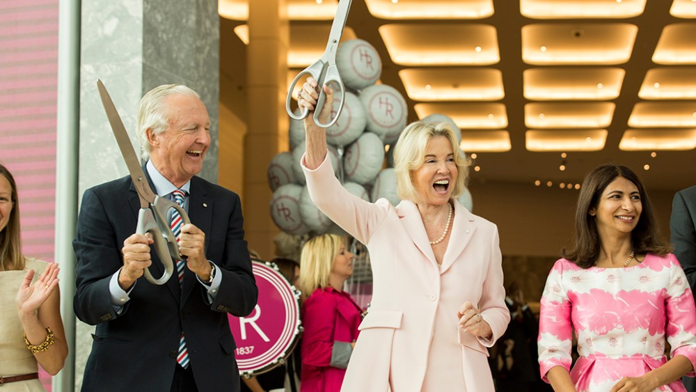 Holt Renfrew opens its newest location at Square One in Mississauga, Ontario on July 28th 2016. W. Galen Weston and Hilary M. Weston along with Provincial Minister, Dipika Damerla host the opening day ribbon cutting.