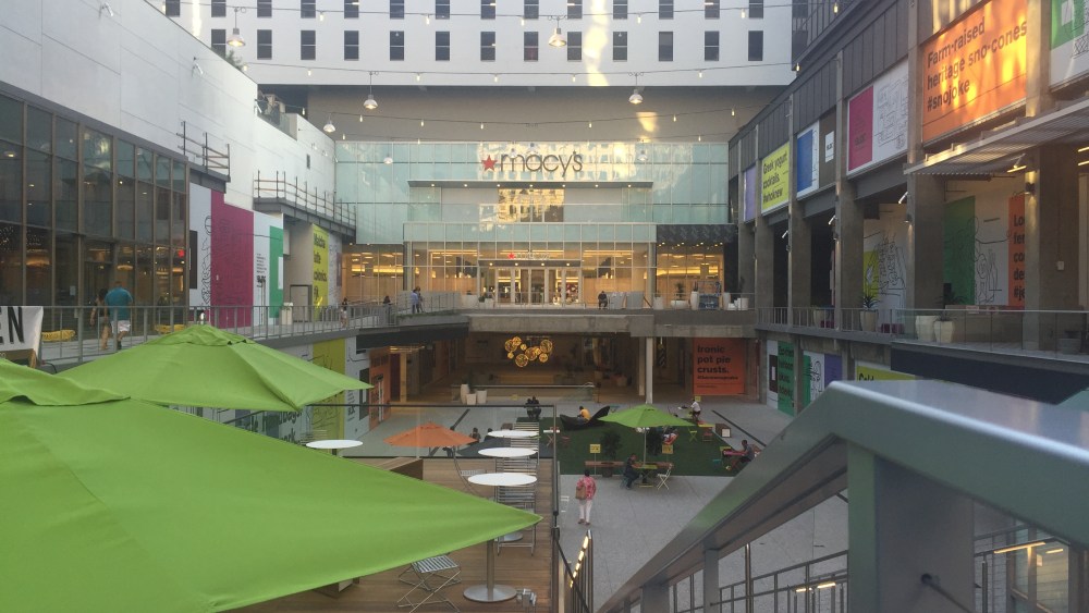 The retail component of The Bloc project in downtown Los Angeles is anchored by a Macy's flagship.