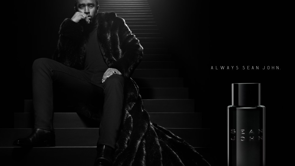 An advertisement for the fragrance Sean John.