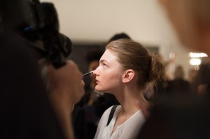 Backstage at Delpozo RTW Spring 2017