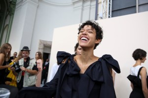 Backstage at Chloé RTW Spring 2017
