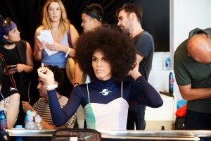 Backstage at Gypsy Sport RTW Spring 2017