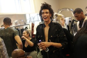 Backstage at Julien Macdonald RTW Spring 2017