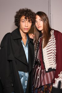 Backstage at Burberry September 2016