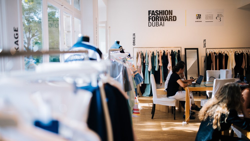 The Fashion Forward Dubai showroom in Paris.