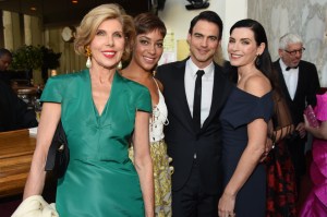 Christine Baranski, Cush Jumbo, Keith Lieberthal, and Julianna Margulies