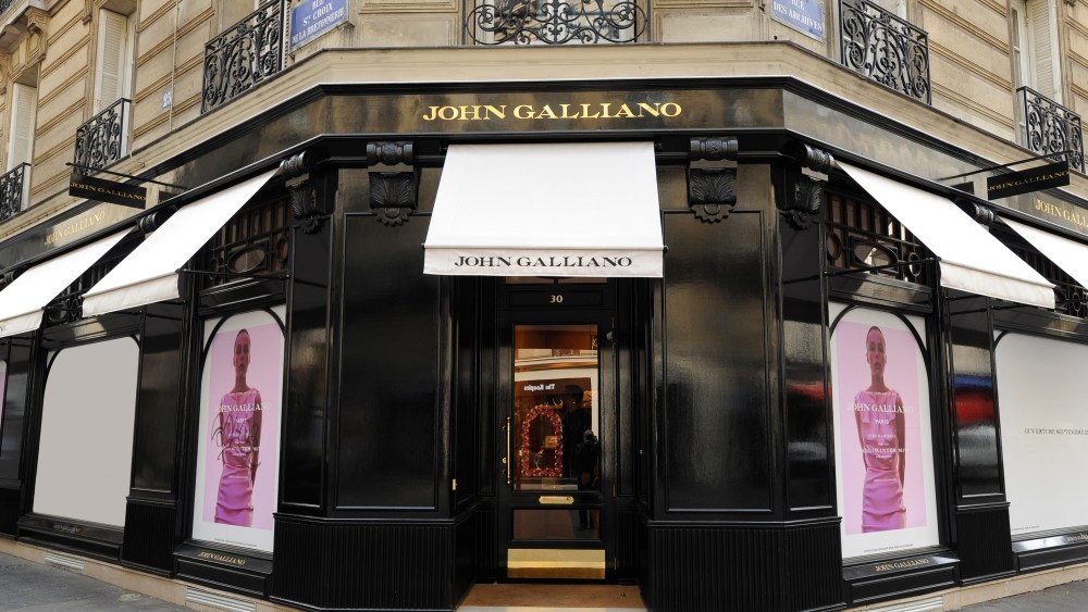 The John Galliano flagship store in the Marais district of Paris