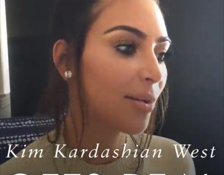 Kim Kardashian Vogue Snapchat