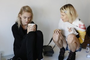 Backstage at Michael Kors RTW Spring 2017