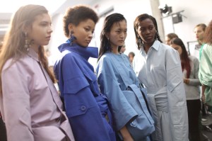 Backstage at Marni Spring 2017
