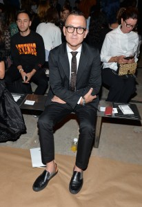 Steven Kolb in the front row at Rag & Bone RTW Spring 2017