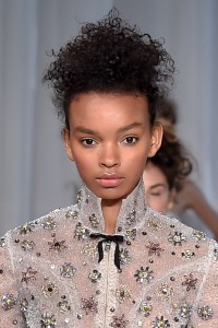 Beauty at Reem Acra RTW Spring 2017
