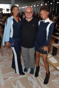 Chloe Bailey, Halle Bailey and Mickey Boardman in the Front Row at Tory Burch RTW Spring 2017