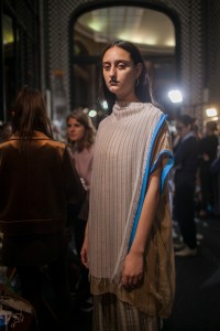 Backstage at Acne Studios RTW Spring 2017