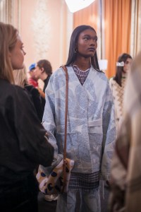 Backstage at Acne Studios RTW Spring 2017
