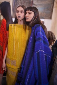 Backstage at Acne Studios RTW Spring 2017