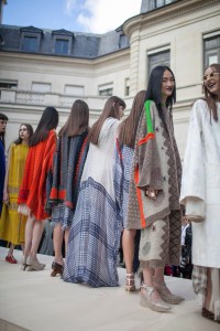 Backstage at Acne Studios RTW Spring 2017