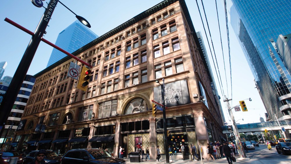 A Hudson's Bay store on Queen Street in Toronto.