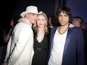 Alan Faena, Courtney Love, and Sebastian Faena