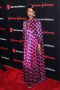 Iman in a cape