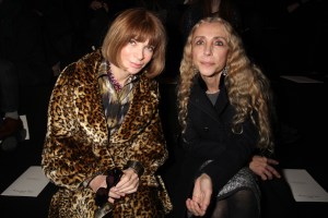 Anna Wintour and Franca Sozzani front row at Nina Ricci RTW Fall 2012.
