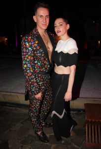 Jeremy Scott and Rose McGowan