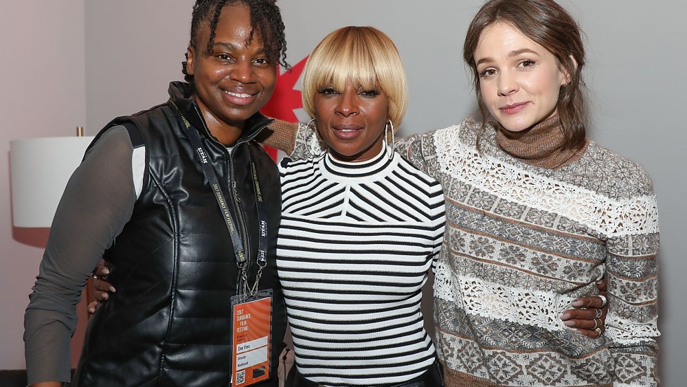 Dee Rees, Mary J. Blige at the "Mudbound" party